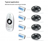 Пульт FUT007 Димера Miboxer Mi-light FUT036 10А RF 2.4G 4 zone